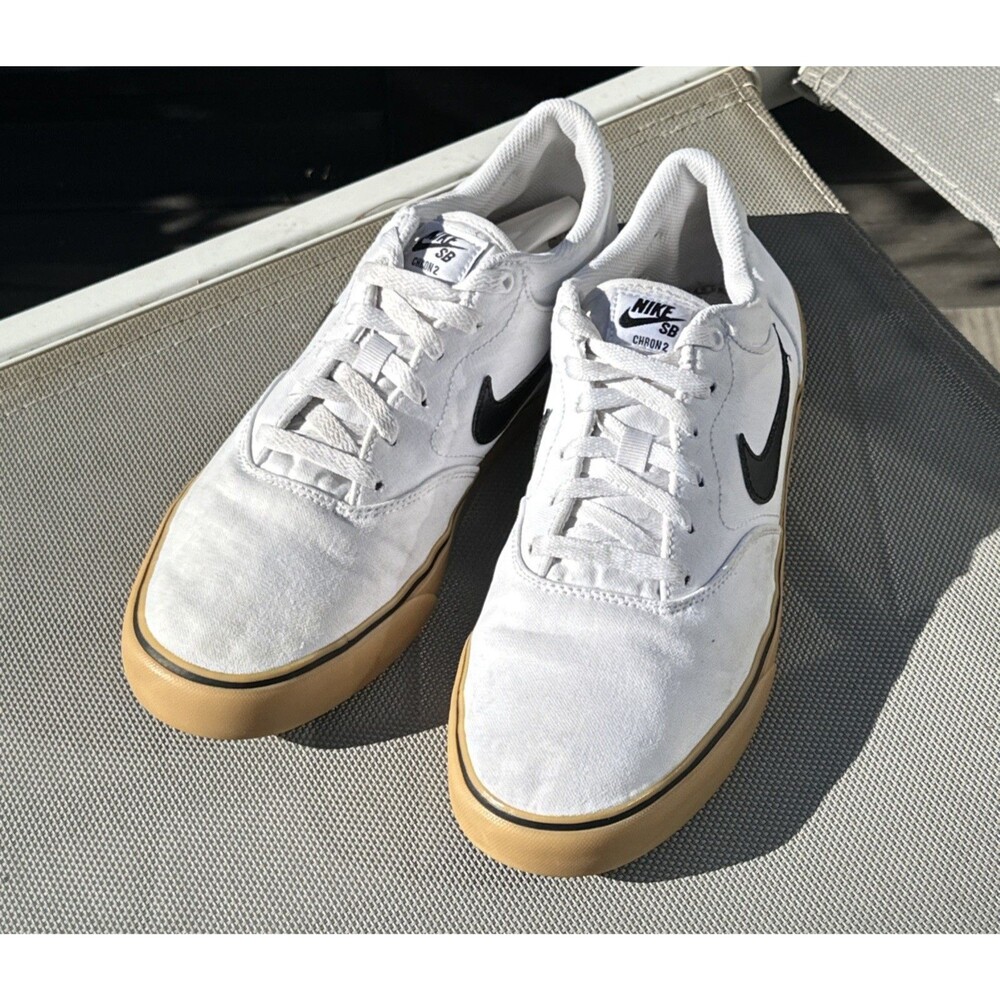 Nike SB Chron 2 Mens Canvas Gum Mens Size 10 Shoes DM3494-101 White No Insoles